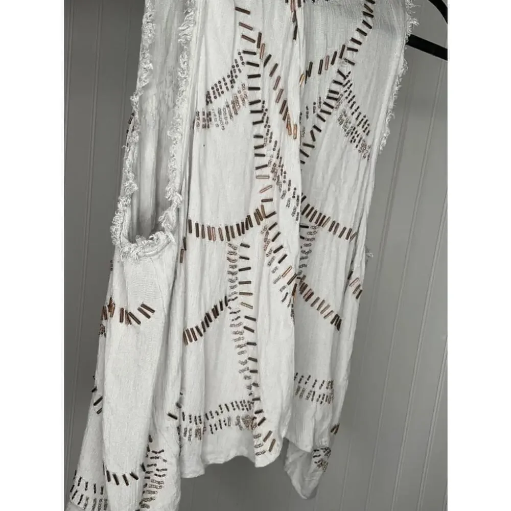 Free People Ferris Wheel Open Back Top Size Small. Retail ($128)
